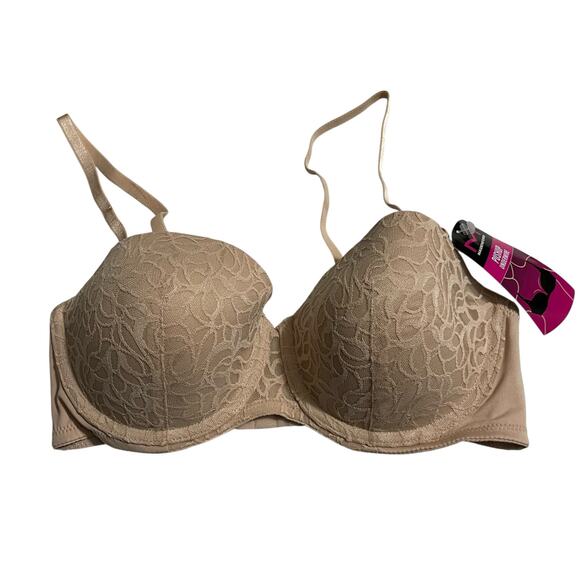 Maidenform Womens Bra Size 36C Push Up Underwire Style P00695 Convertable Strap - Picture 4 of 11
